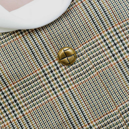 Ekose Yün Mini Elbise