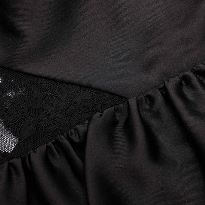 Siyah Tafta Peplum Üst