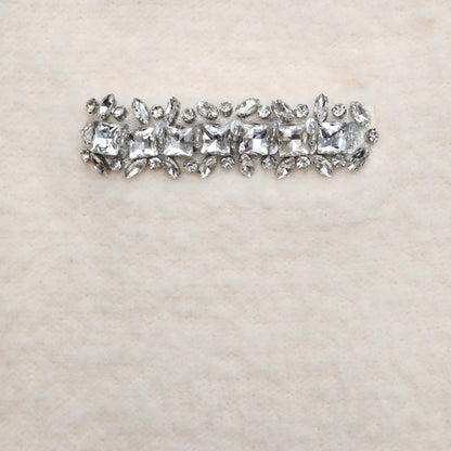 Krem Yumuşak Örme Mini Etek