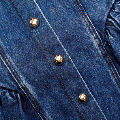 Kloş Kot Mini Elbise