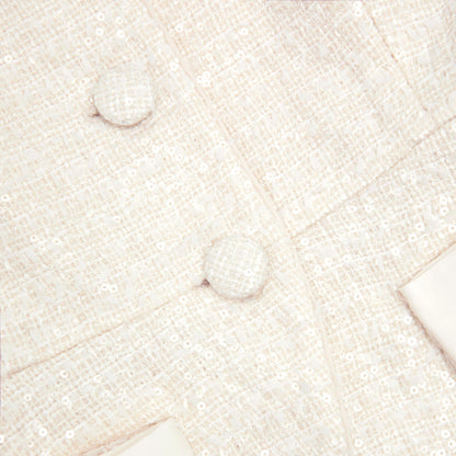 Krem Buklet Fiyonk Detaylı Üst