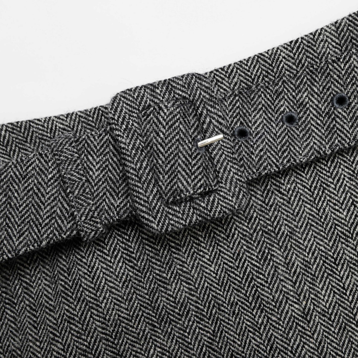 Gri Balıksırtı Kloş Mini Etek