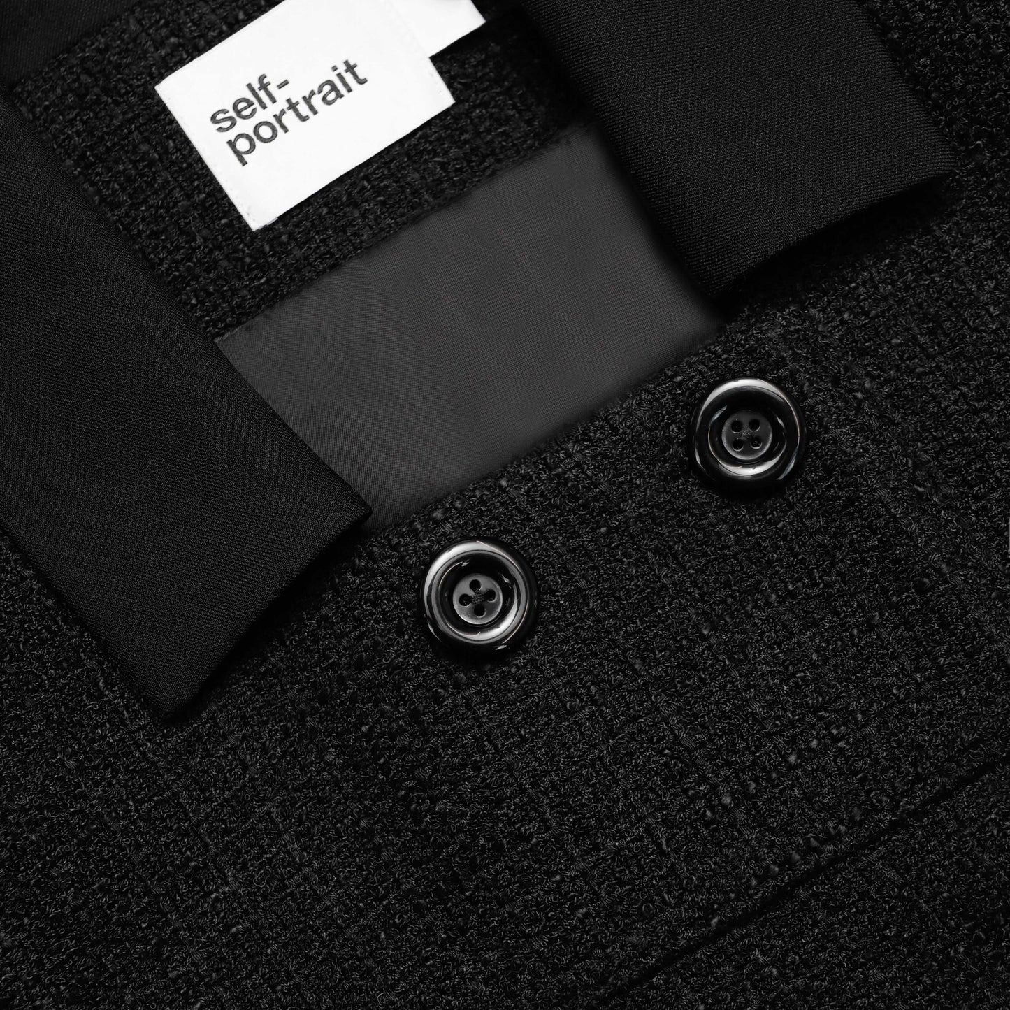 Siyah Bukle Kısa Ceket