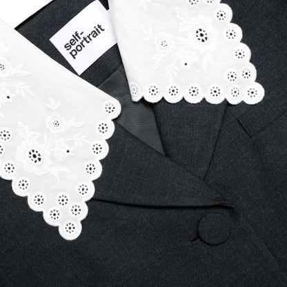 Gri Yün Yakalı Ceket