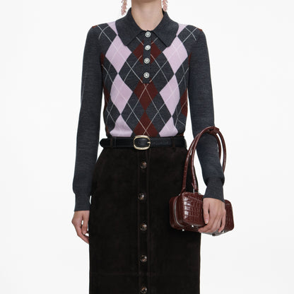 Kahverengi Süet Midi Etek