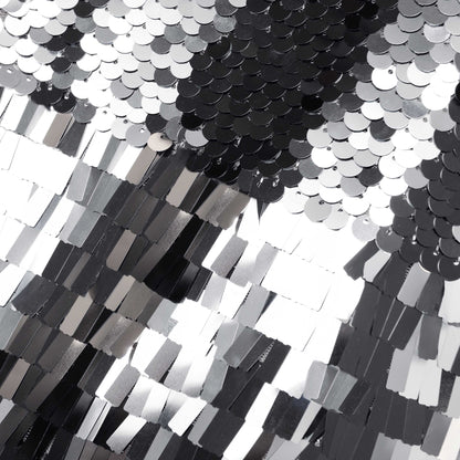 Gümüş Degrade Pullu Midi Elbise