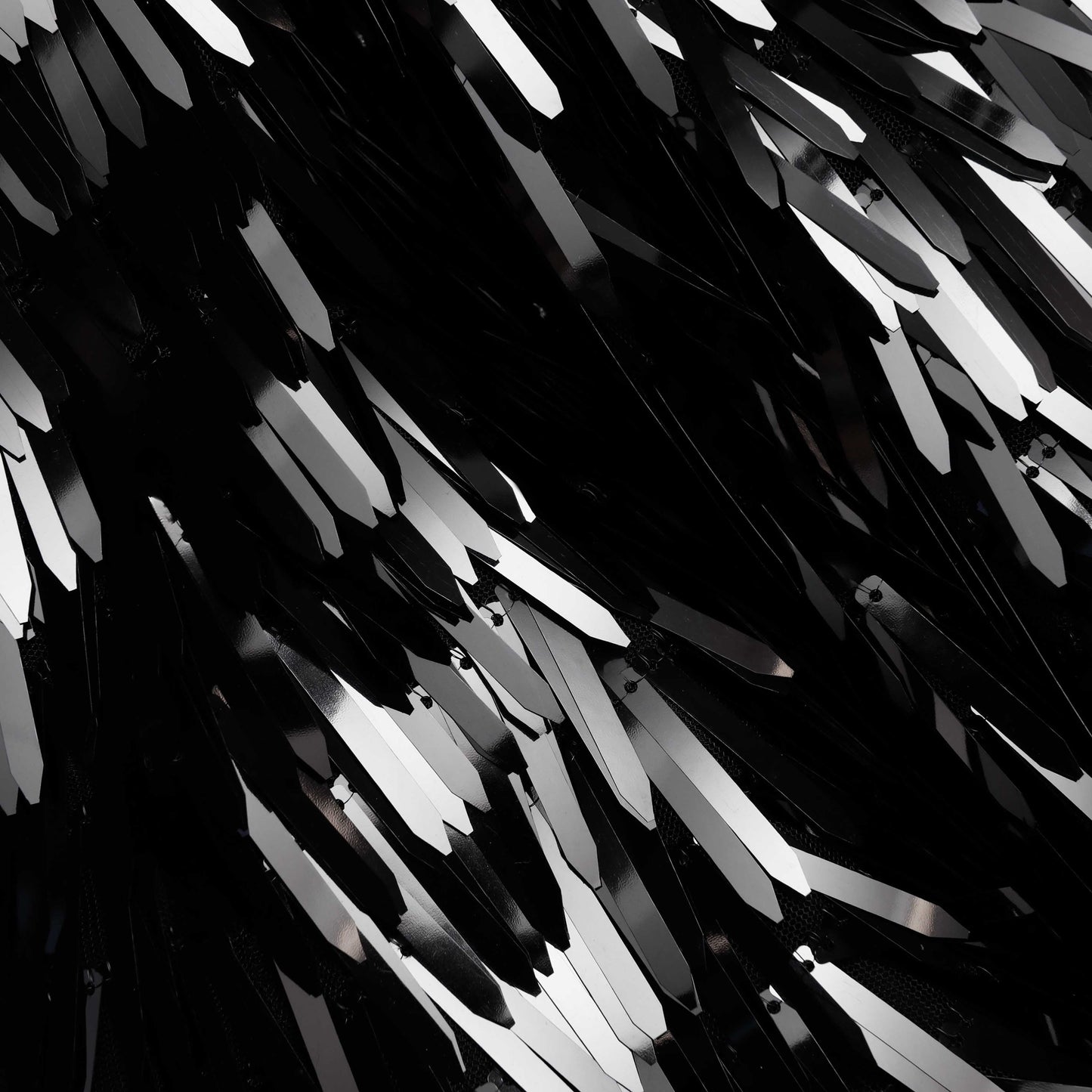 Siyah Pullu Midi Etek