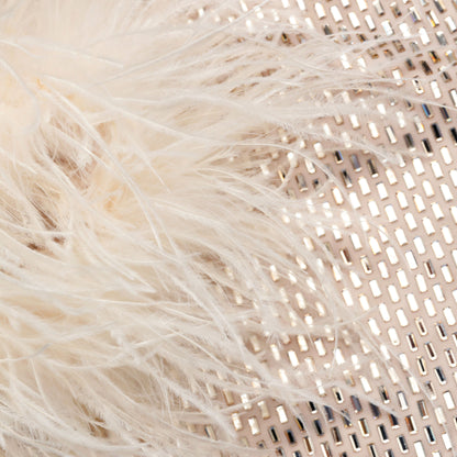 Şampanya Taşlı Tüy Üst