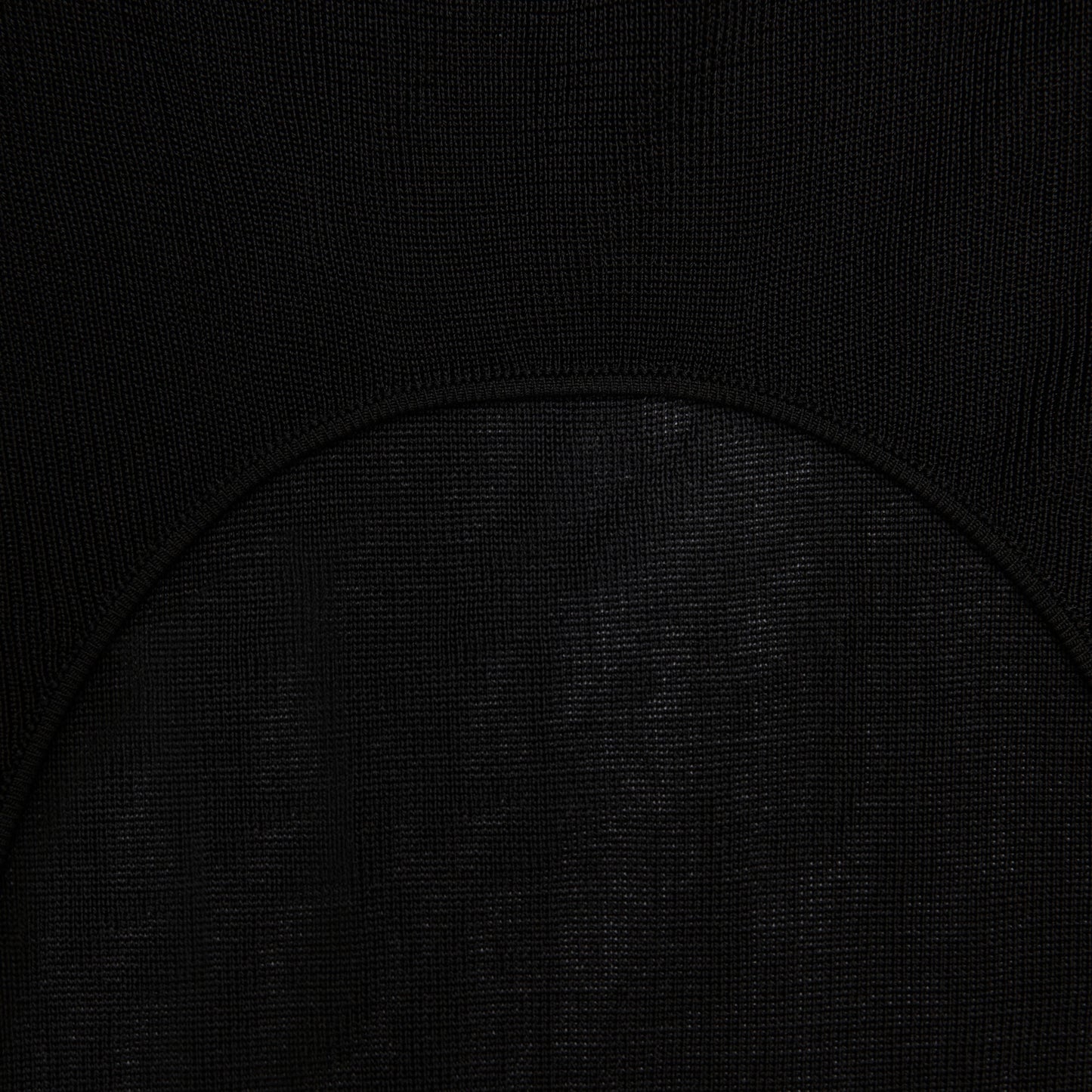 Siyah Racer Back Viskon Örgü Uzun Elbise