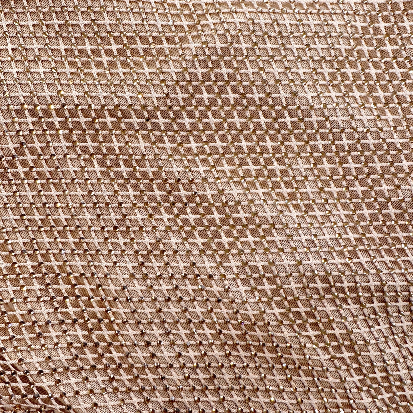 Tan Taşlı Midi Elbise