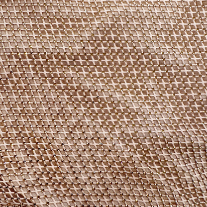 Tan Taşlı Midi Elbise