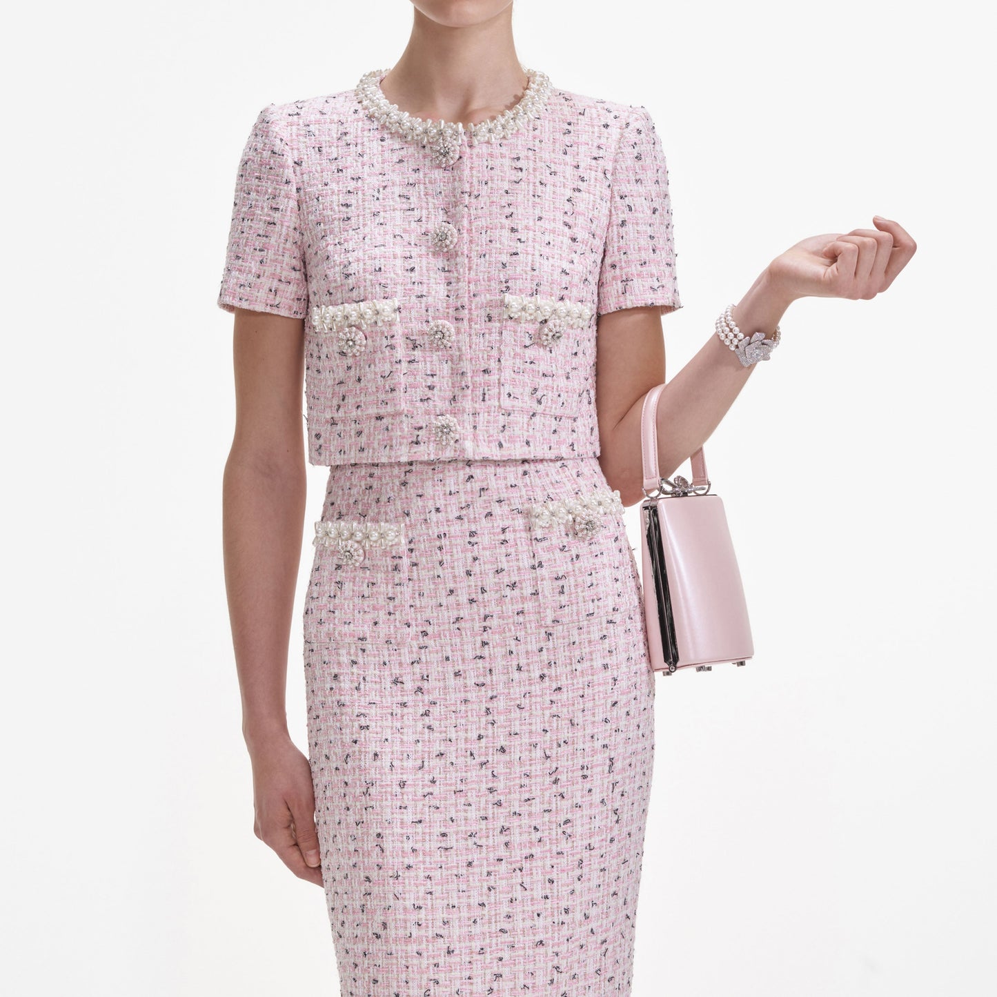 Pembe Buklet İnci Üst