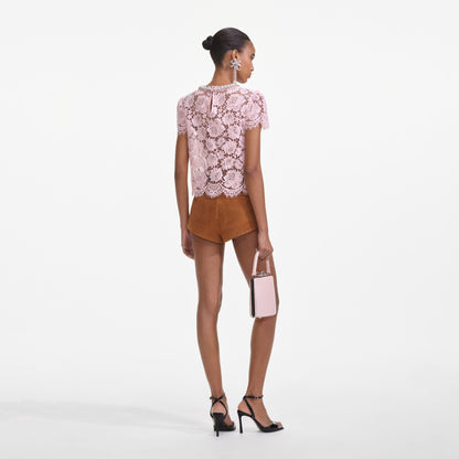 Pembe Dantel Üst