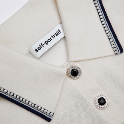 Krem Örgü Sp Mini Elbise