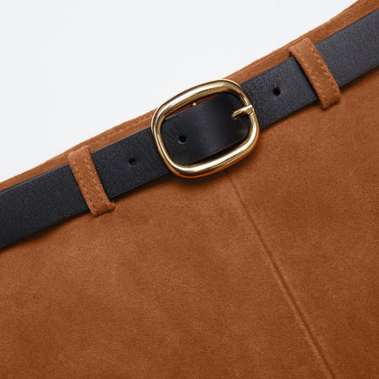 Kahverengi Süet Şort