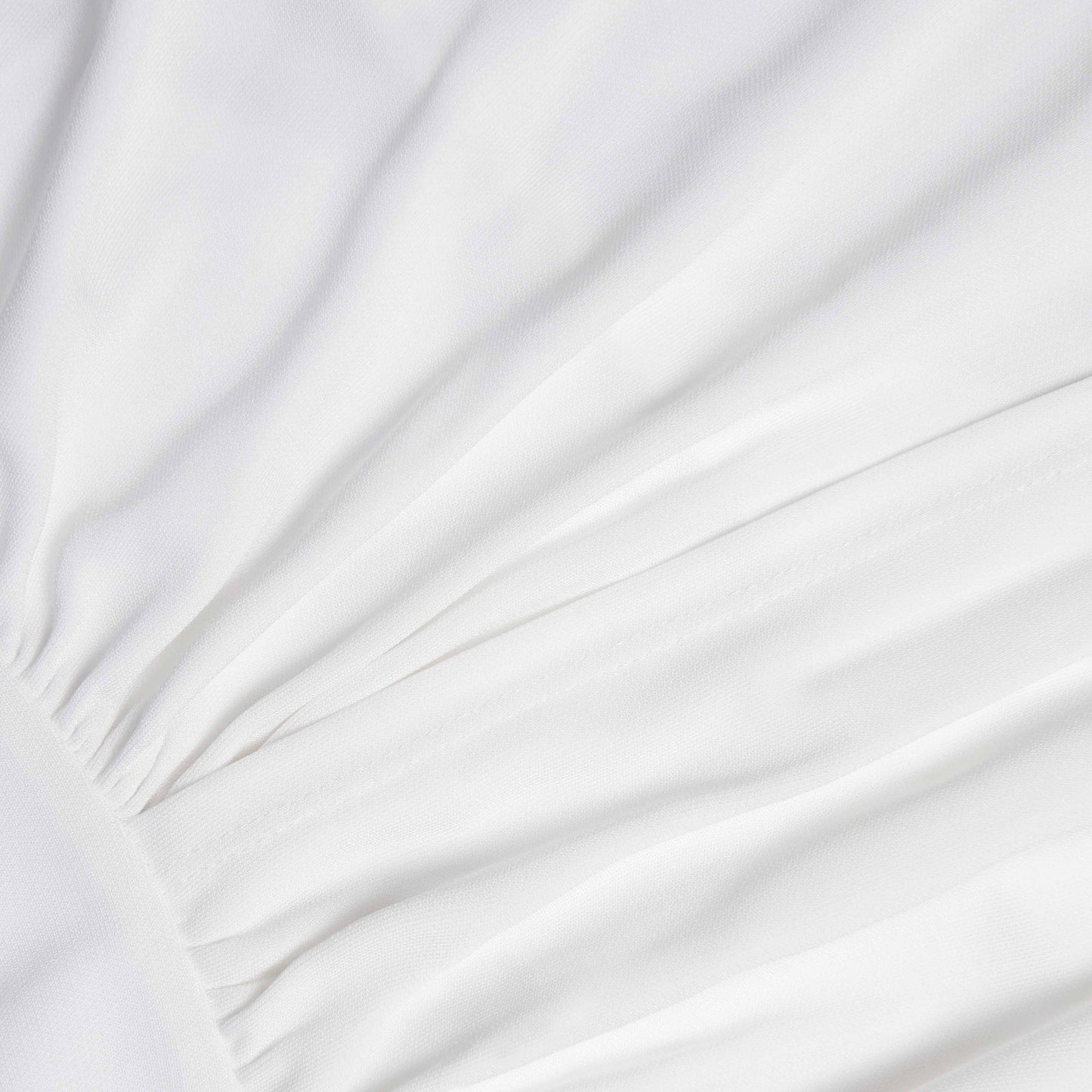 Krem Jersey Toparlanmış Üst