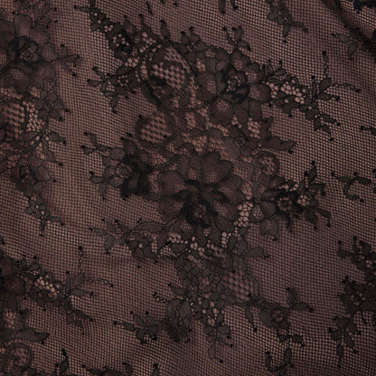 Siyah Dantel Midi Etek