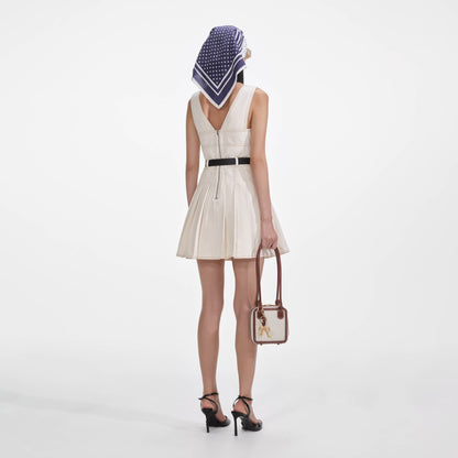 Krem Kot Mini Elbise