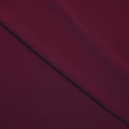 Bordo Jersey Büzgülü Midi Elbise